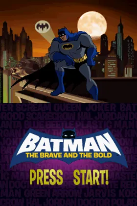 Batman - The Brave and the Bold - The Videogame (USA) (En,Fr,Es) screen shot title